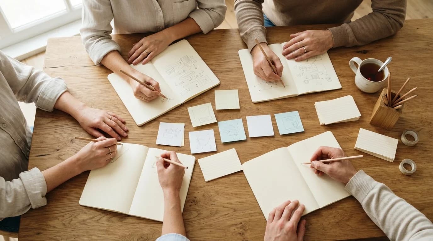 Illustrative collaborative project planning